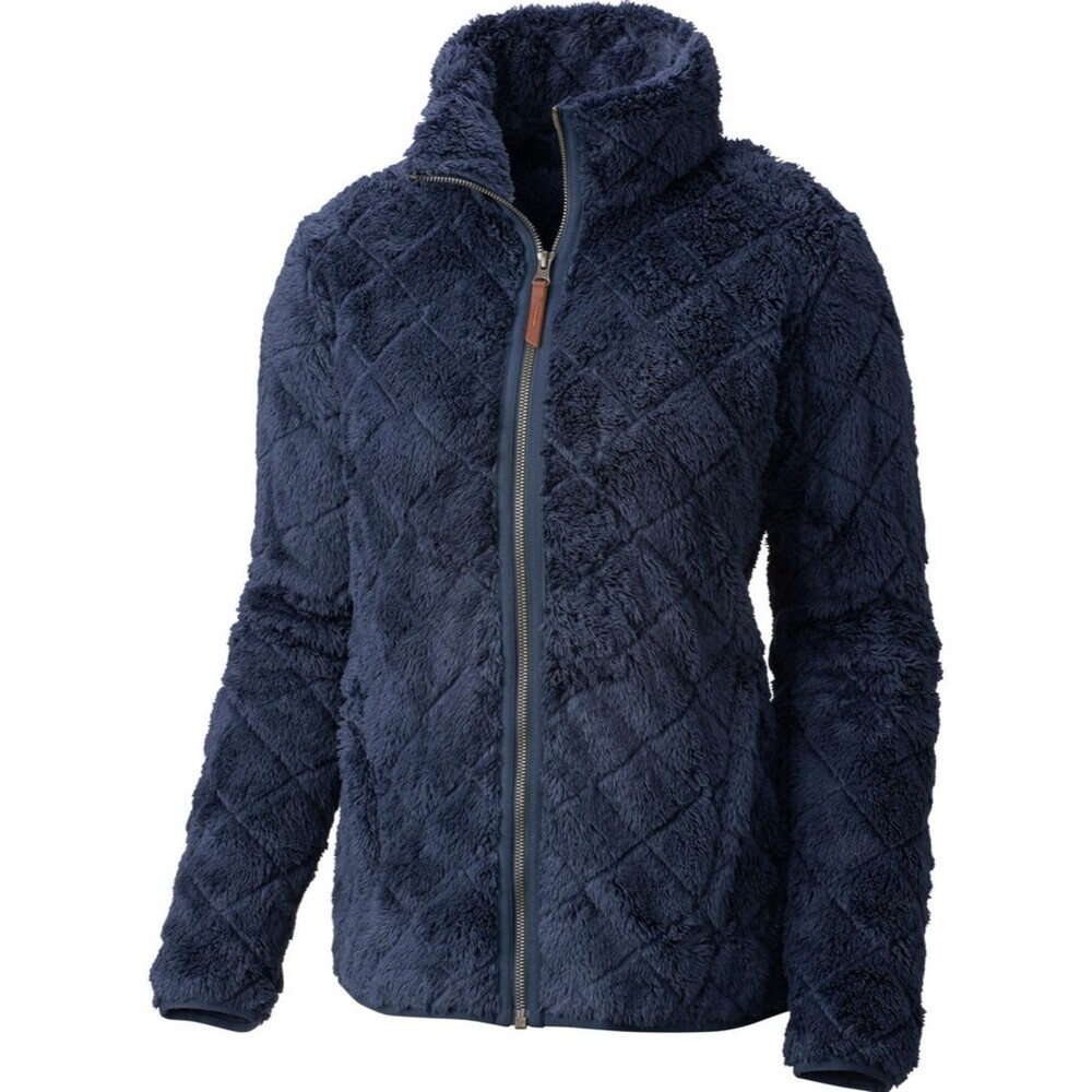 Columbia Womens Nocturnal Navy Blue Fire Side Sherpa Full Zip Jacket Size Medium